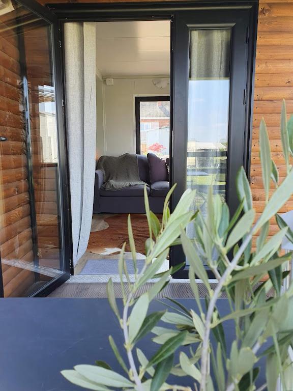 Houten Huisje Tussen Paarden Nieuwerkerken Zewnętrze zdjęcie